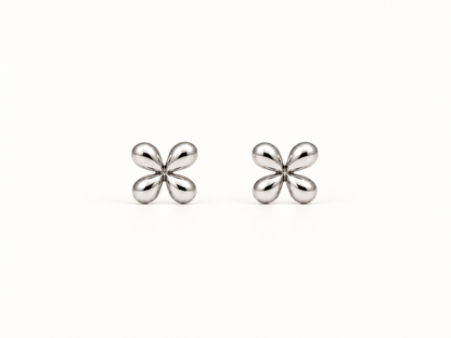 Petal Petite Studs - Silver