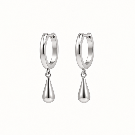 Flow Drop Huggies - Silver