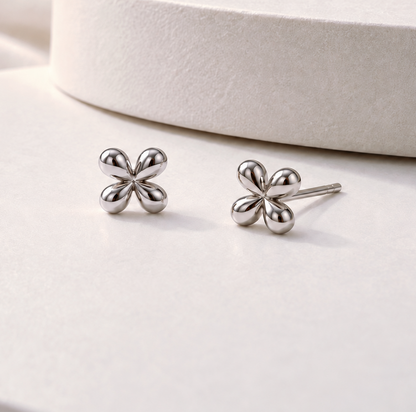 Petal Petite Studs - Silver