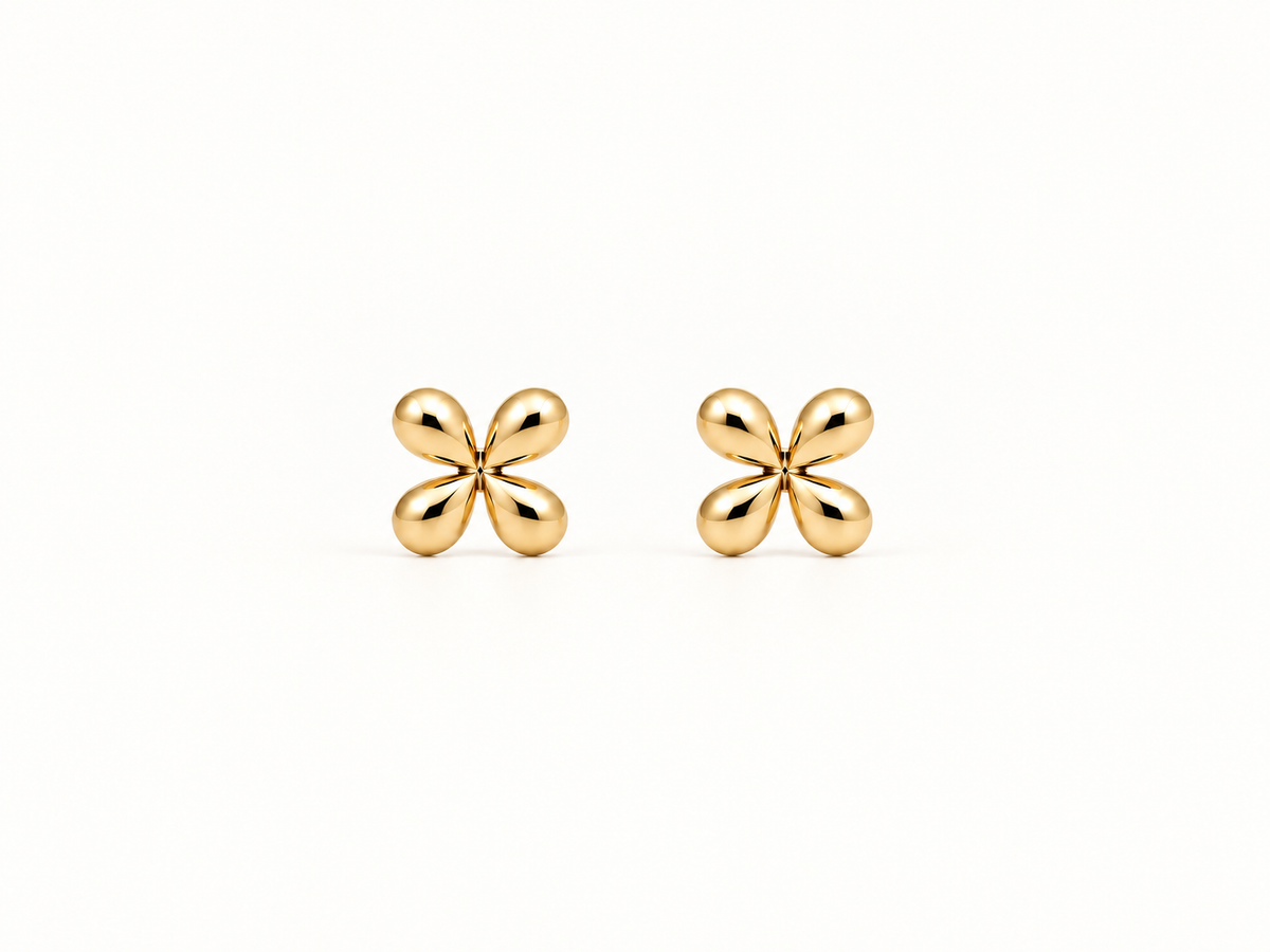 Petal Petite Studs - Gold