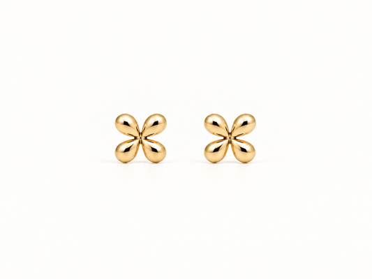 Petal Petite Studs - Gold