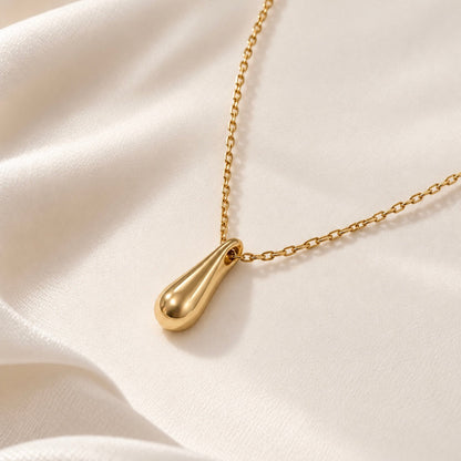 Flow Drop Necklace – Gold