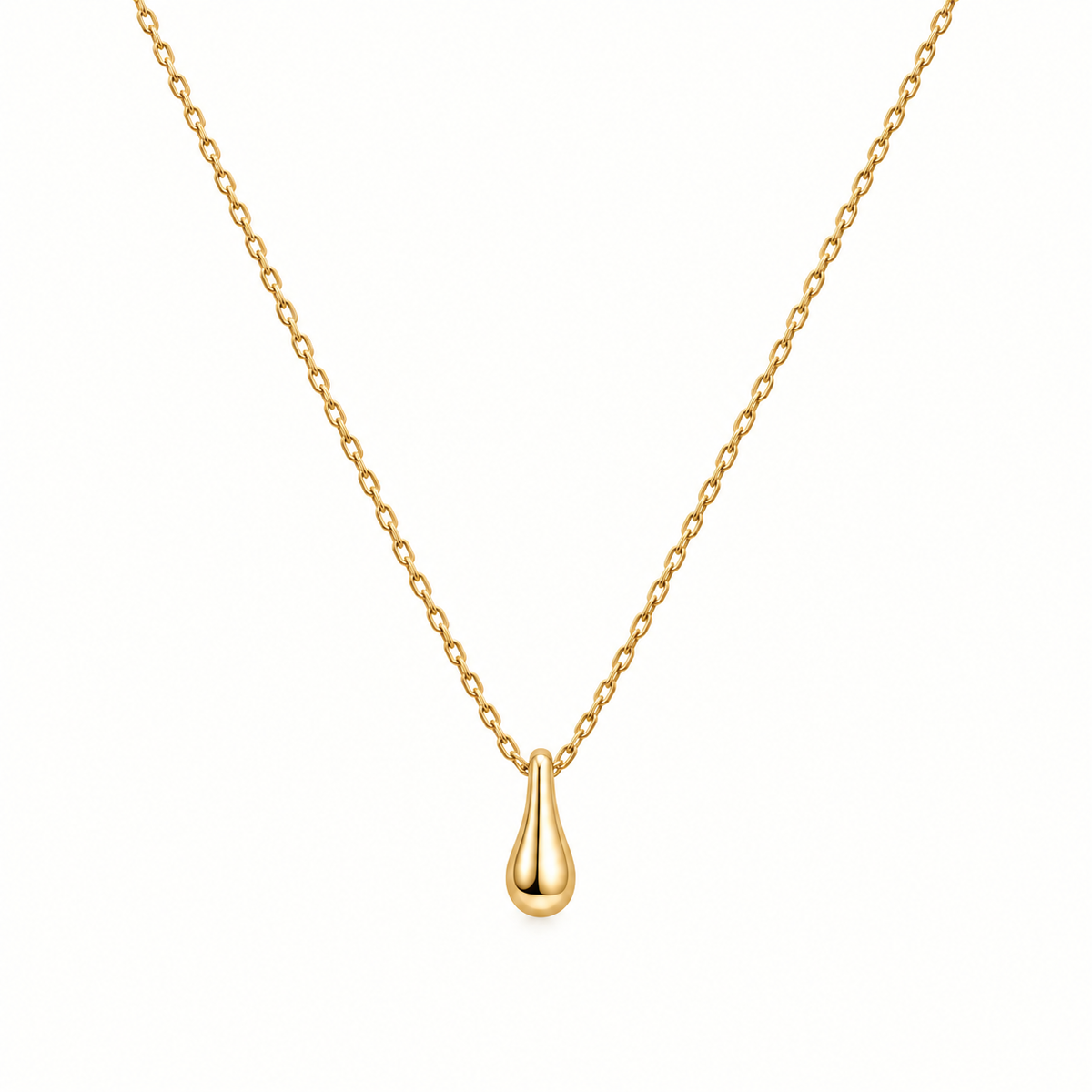Flow Drop Necklace – Gold